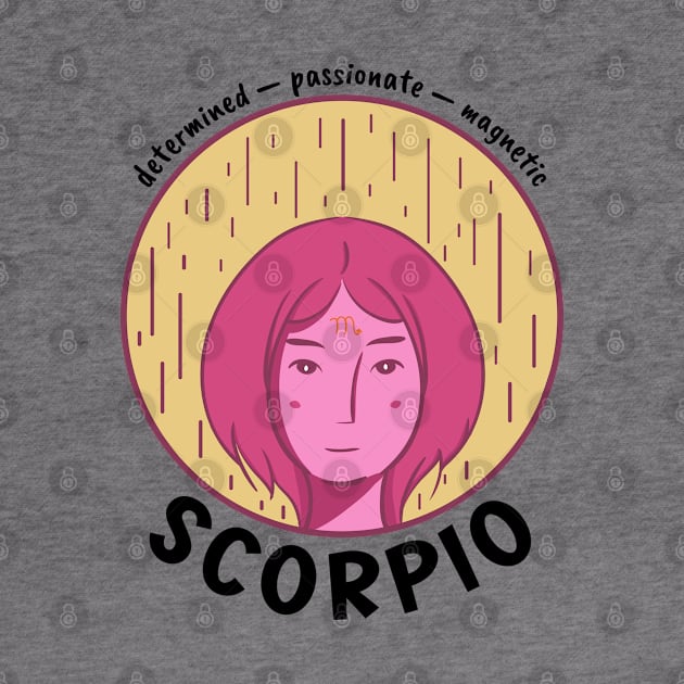 Scorpio Zodiac Girl by Whimsical Frank